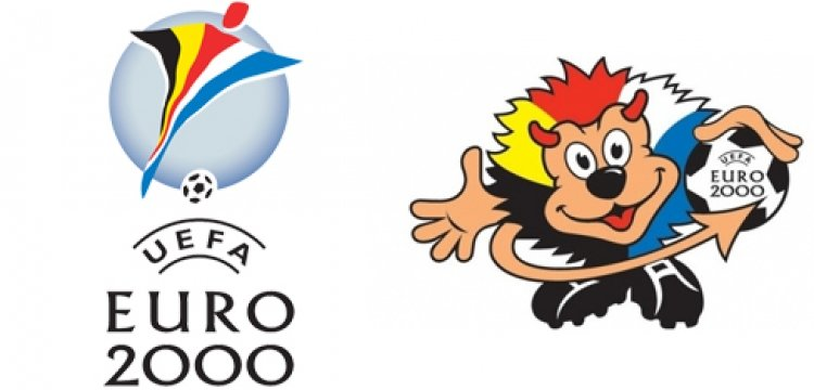 Чемпионат футбола 2000. Евро 2000 лого. UEFA Euro 2000 logo. Талисман евро 2000. Талисман чемпионата Европы по футболу 2000.