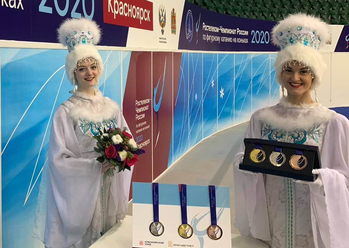 В Красноярске презентовали медали чемпионата России по фигурному катанию