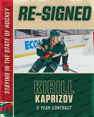 Kaprizov is back. Звёздный новичок Миннесоты подписал долгожданный контракт.🔥