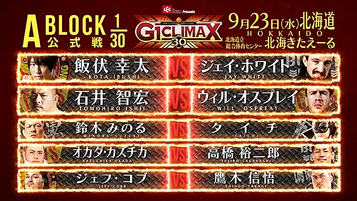 Превью NJPW G1 Climax 30, изображение №26