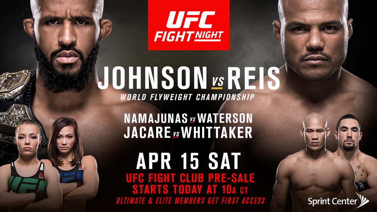 Превью UFC Fight Night: Джонсон против Рейса