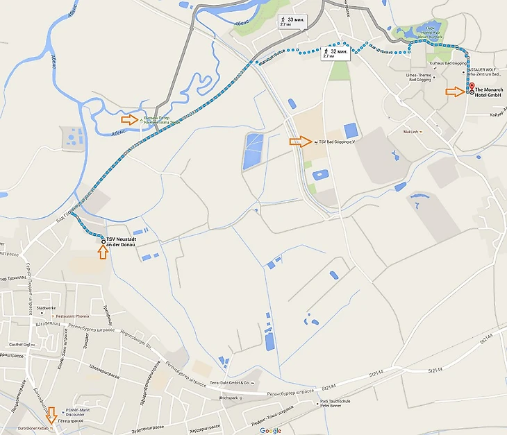 план местности