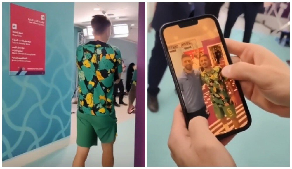 📹 Никто не может устоять перед Месси. Игроки сборной Австралии выстроились в очередь, чтобы сфотографироваться с Лео