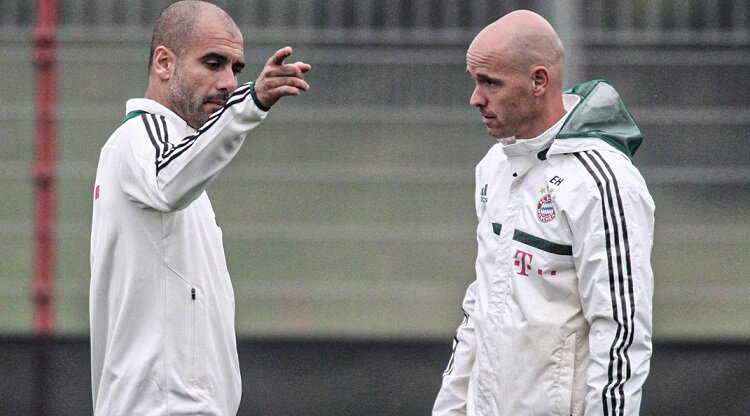 Эрик тен Хаг, Пеп Гвардиола, Манчестер Сити, Манчестер Юнайтед