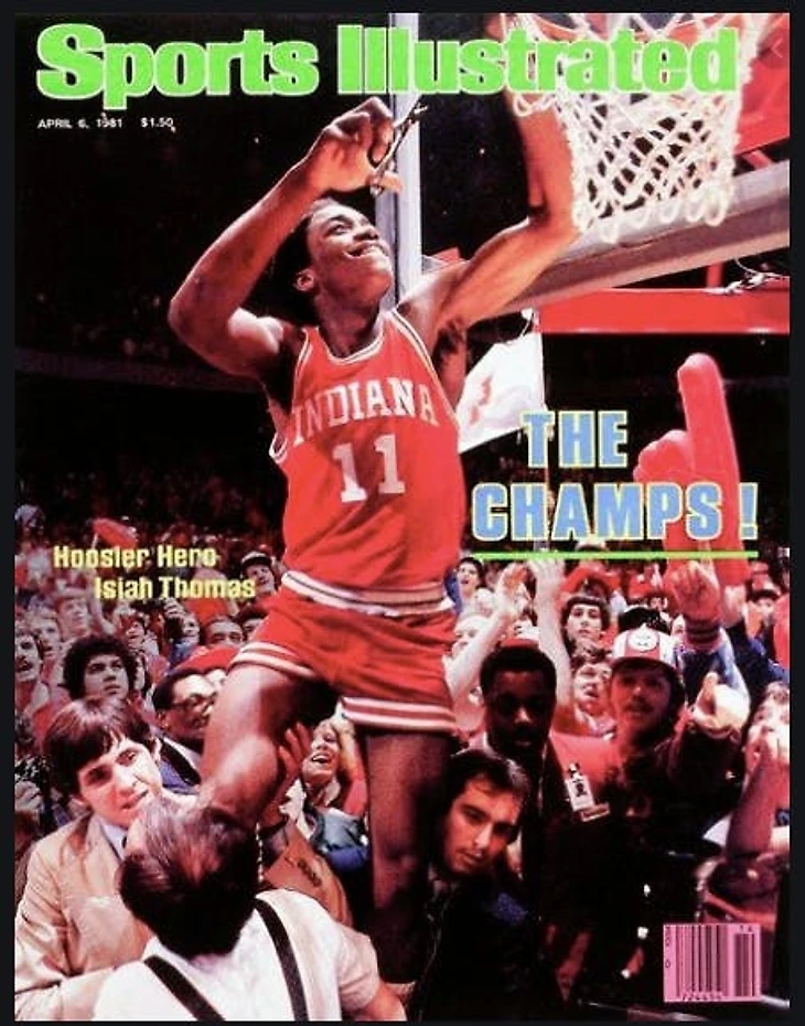Айзея на обложке «Sports Illustrated» после победы в NCAA.