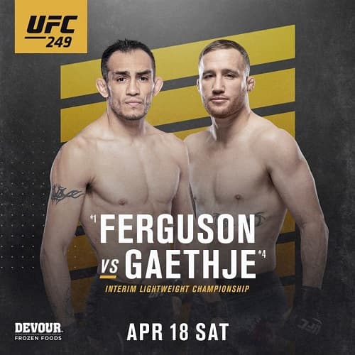 Где смотреть бой Тони Фергюсон – Джастин Гейджи на UFC 249: прямая трансляция 10 мая утром