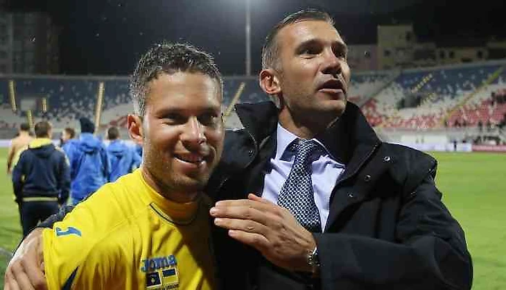 Андрей Шевченко и М́арлос Ромеро Бонфим