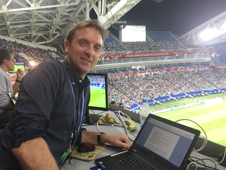 Он один писал о Кубке конфедераций для всей страны. И летел к нам 31 час