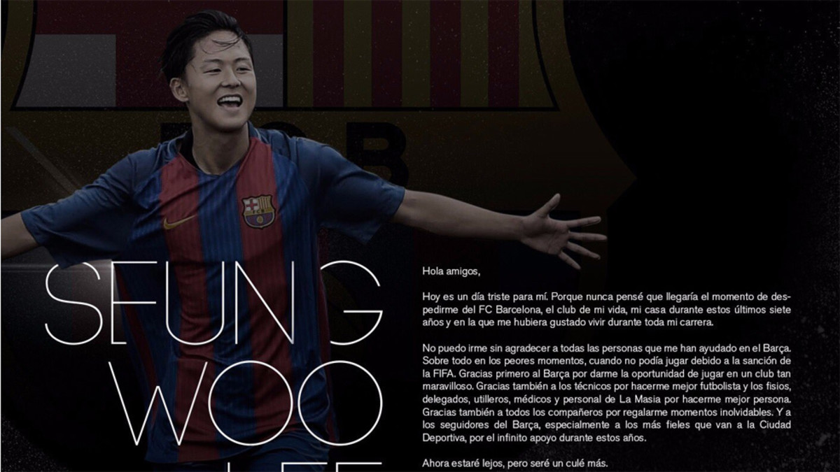 Прощальное письмо Ли клубу и его фанатам