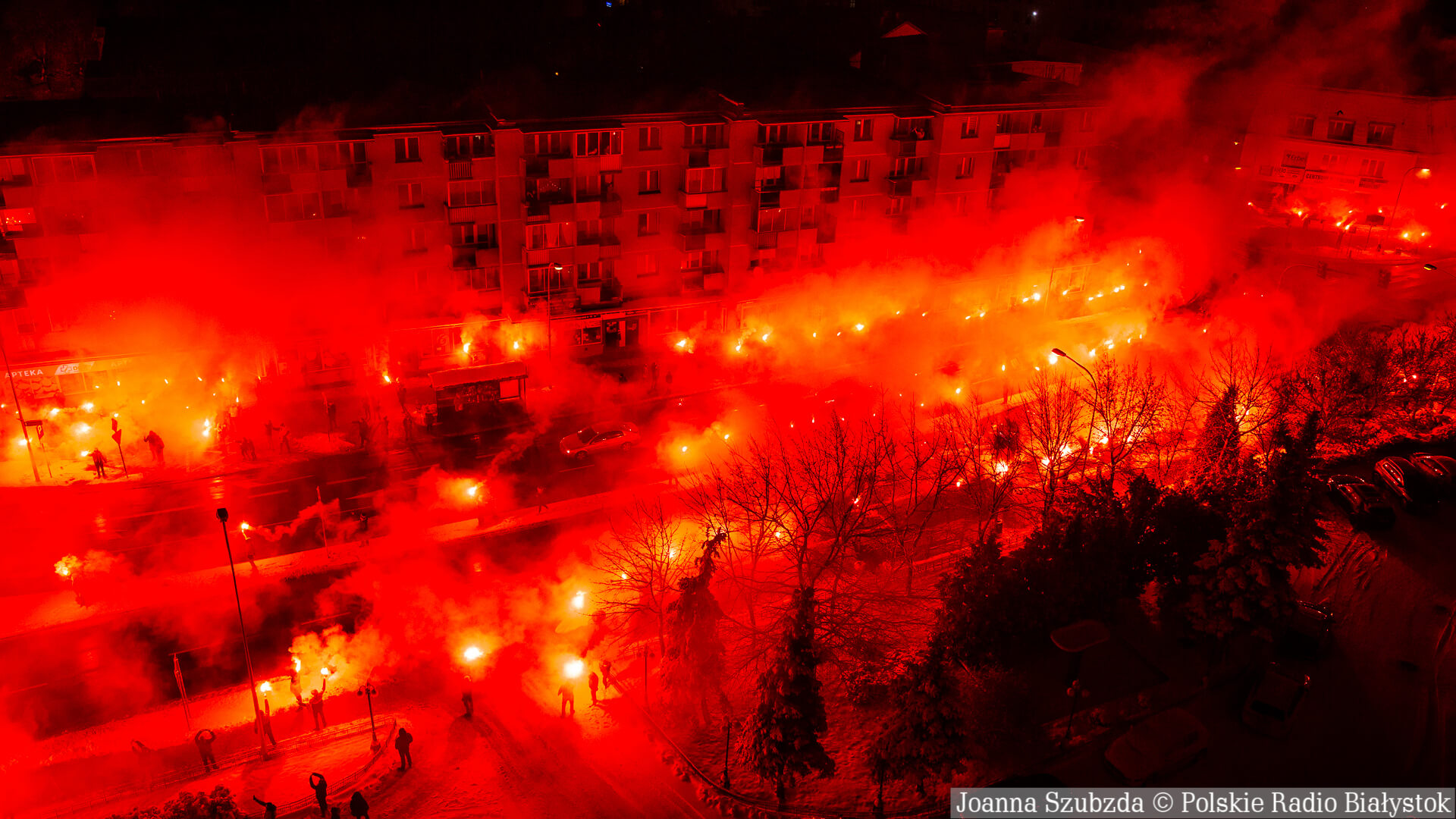 Белосток в огнях. «Ягеллонии» 101 год!