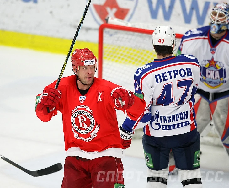 Капитан &quout;Витязя&quout; Крис Саймон. Фото: КХЛ, СЭ