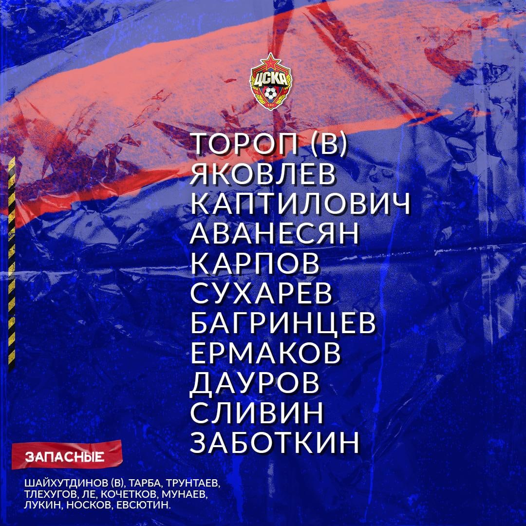Состав на матч с Динамо u19