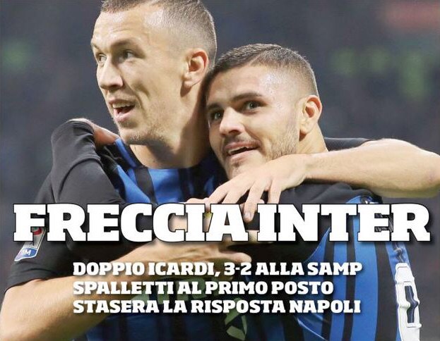 Стрела «Интера». Заголовки Gazzetta, TuttoSport и Corriere за 25 октября