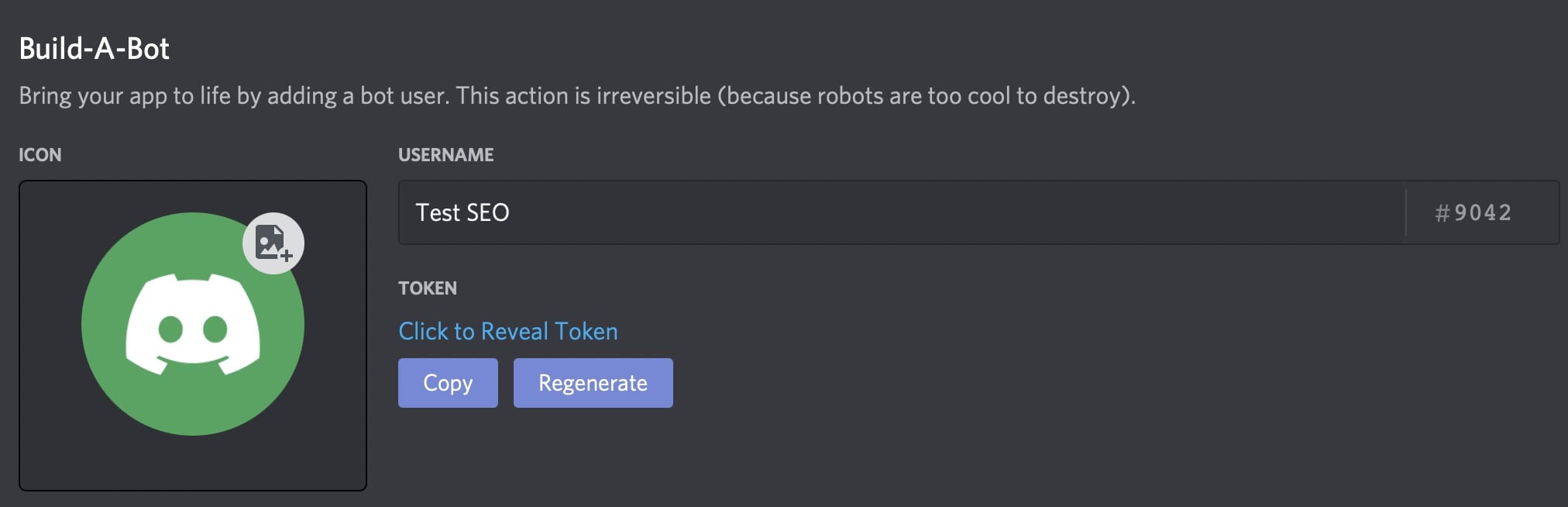 Discord bot token