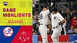Yankees vs Red Sox Game Highlights 8/2/2020 - MLB Highlights August 2, 2020