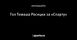 Гол Томаша Росицки за «Спарту»