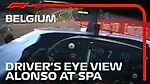 Fernando Alonso's Helmet Cam at Spa | 2021 Belgian Grand Prix