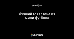 Лучший гол сезона из мини-футбола