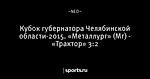 Кубок губернатора Челябинской области-2015. «Металлург» (Мг) - «Трактор» 3:2