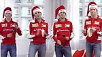 "We Wish You A Merry Christmas" featuring  Sebastian Vettel and Kimi Raikkonen