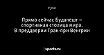 Прямо сейчас Будапешт – спортивная столица мира. В преддверии Гран-при Венгрии