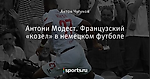 Антони Модест. Французский «козел» в немецком футболе