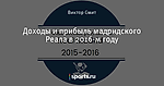 Доходы и прибыль мадридского Реала в 2016-м году