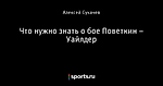 Что нужно знать о бое Поветкин – Уайлдер