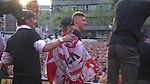 Lestienne in tranen bij huldiging op bordes tijdens huldiging PSV 2016