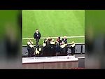 Emir Spahic fights with stadium security after the match against Bayern Munchen