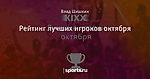 Рейтинг лучших игроков октября