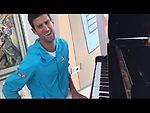 Novak Djokovic Plays The Piano! Funny! November 2016