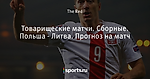 Товарищеские матчи. Сборные. Польша - Литва. Прогноз на матч
