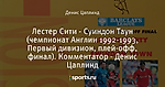 Лестер Сити - Суиндон Таун (чемпионат Англии 1992-1993, Первый дивизион, плей-офф, финал). Комментатор - Денис Цаплинд