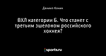 ВХЛ категории Б. Что станет с третьим эшелоном российского хоккея?