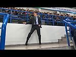 Arena Security shows off his dancing skills at Amur game