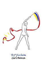 drawing (@artistbebeee) posted on Instagram: “#prayforukraine . #standwithukraine #nowar #annabessonova #ribbon #olympics #athlete #ukraine #teamukrainerg #art #artwork #drawing…” • Mar 5, 2022 at 5:50am UTC