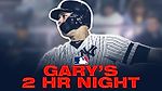 Gary goes yard twice in the Bronx, Yanks win!