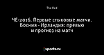 ЧЕ-2016. Первые стыковые матчи. Босния - Ирландия: превью и прогноз на матч