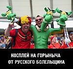 Косплей на Горыныча от русского болельщика / АйДаПрикол :)