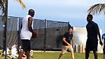 Michael Jordan & Tom Brady Play Basketball in the Bahamas | March 28, 2015