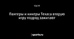 Пантеры и кикеры Техаса вторую игру подряд зажигают