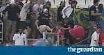 England fans charged by Russia supporters as violence spills into stadium
