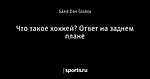 Что такое хоккей? Ответ на заднем плане