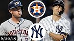 Houston Astros vs New York Yankees - Full Game Highlights | June 20, 2019 | 2019 MLB Season