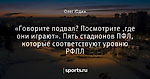 «Говорите подвал? Посмотрите ,где они играют». Пять стадионов ПФЛ, которые соответствуют уровню РФПЛ