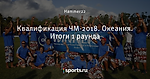 Квалификация ЧМ-2018. Океания. Итоги 1 раунда