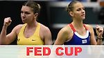 Simona Halep vs Karolina Pliskova Highlights FED CUP 2019