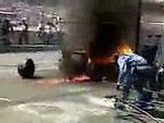 F1 Pit Stop Fire Accident - 1994 German GP, Jos Verstappen