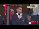 Cristiano Ronaldo asks Morata to talk with the fans During Celebration La Liga 2016-2017 Title